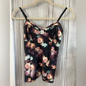 VINTAGE Y2K womens M moody floral babydoll tank camisole whimsigoth fairy grunge